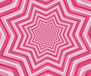 Pink Geometric Design Art